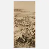 Erich Glas, der Arbeit, Radierung
