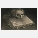 Carl Müller-Baumgarten, Memento mori, Aquatintaradierung und Strichätzung