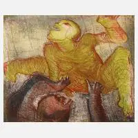 Prof. Ernst Skricka, "Hesiod, Theogonie", Farbradierung