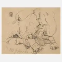 Prof. Ernst Moritz Geyger, Elefantenstudie, 1861