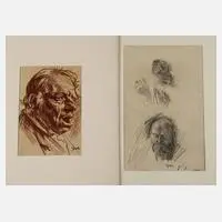 Gerhard Janssen, Paar Zeichnungen, Bleistift auf Papier
