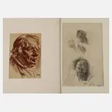 Gerhard Janssen, Paar Zeichnungen, Bleistift auf Papier