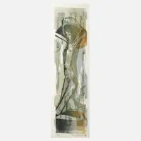 Frank Eißner, Damenakt, 1959, Farbholzschnitt