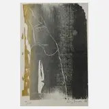 Frank Eißner, Frauenkopf, 1959, Farbholzschnitt mit Irisdruck