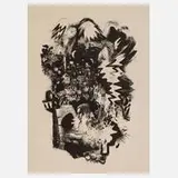 Ursula Mattheuer-Neustädt, "Der Kuss", 1926, Lithographie auf leichtem Karton