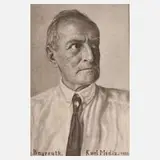 Karl Mediz, Herrenportrait, 1925, Lithographie