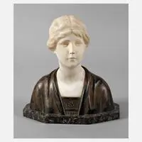 Georg Moerlin, Mädchenbüste, Bronze