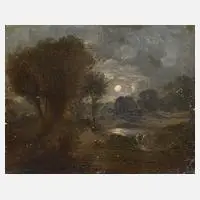 Heinrich Gärtner, Nocturne, 1856, Öl auf Pappe