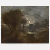 Heinrich Gärtner, Nocturne, 1856, Öl auf Pappe