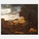 Karel Ludwig, Sommerliche Gebirgslandschaft, Öl auf Leinwand