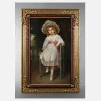 Prof. Georg Papperitz, Die kleine Prinzessin, 1905, Öl auf Leinwand