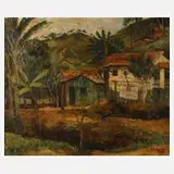 Jean-Pierre Chabloz, Brasilianische Landschaft, 1945, Öl auf Leinwand