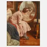 A. Fischer, Vor dem Spiegel, 1913, Öl auf Leinwand