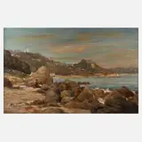 Clemens Fränkel, Cap St. Martin vor Monte Carlo, 1924, Öl auf Leinwand