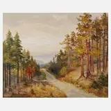 Karl Hofer, Erzgebirgslandschaft, Öl auf Leinwand