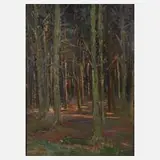 Otto Illies, "Abendsonne", Öl auf Pappe