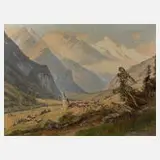 Ernst Carl Walter Retzlaff, "Heiligenblut", Öl auf Leinwand