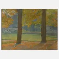 Prof. Theodor Schindler, Im Park, 1870, Öl auf Leinwand