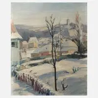 Seifert, Winterlandschaft, Öl auf Karton