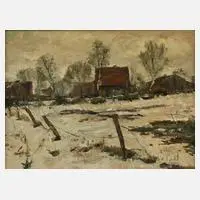 Phillip Karl Seitz, Vorfrühling, Öl auf Pappe