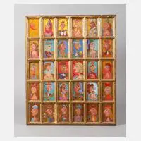 Z'ev, Portraitsammlung, Öl auf Sperrholz