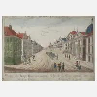 Guckkastenblatt Quebec by Franz Xaver Habermann, Kupferstich, sold Dec 2019