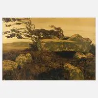 Karl Biese, "Hünengrab in der Heide", 1901