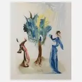 aus "Dantes Göttlicher Komödie" by Salvador Dalí, Aquarell, sold Dec 2019