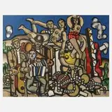 Fernand Léger, "Músicos y acróbatas", 1881, Farblithographie