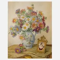 Alfred Bareis, Blumenstillleben, Mischtechnik