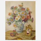 Alfred Bareis, Blumenstillleben, Mischtechnik