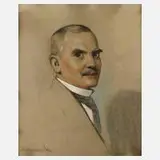 Stanislav von Korzeniewski, Herrenportrait, Mischtechnik