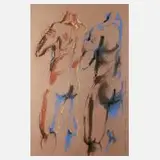 Anette Marquardt, Aktstudien, 1992, Pastell auf getöntem Papier