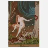 Otto Müller, "Waldmärchen", 1916, Aquarell und Deckfarben
