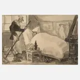 Karl Arnold, "Gnadenbringende Weihnachtszeit", 1883, Tuschezeichnung