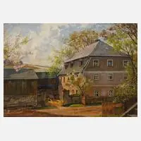 K. Händel, Neu-Mühle bei Pirk, Öl auf Karton (?)