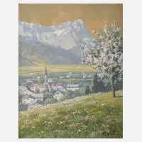 Rudolf Klöden, Frühling im Gebirge, Mischtechnik