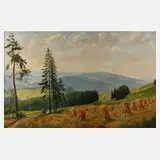 Hermann Richard Otto Knothe, Vogtlandlandschaft, Öl auf Leinwand