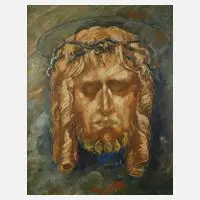 Hans Munkelt, Haupt Christi, 1920, Öl auf Karton
