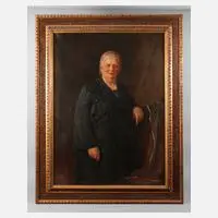 Prof. Hermann Pampel, Damenportrait, Öl auf Leinwand