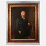 Prof. Hermann Pampel, Damenportrait, Öl auf Leinwand