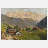 Paul Schüler, "Sella-Gruppe Dolomiten", Öl auf Leinwand und Keilrahmen