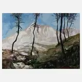 Heinz Tetzner, In der Provence, Aquarell