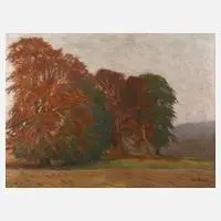 "Herbsttag" by Richard Stöckert, Öl auf Leinwand, sold Dec 2019