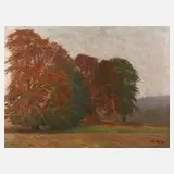 Richard Stöckert, "Herbsttag", Öl auf Leinwand