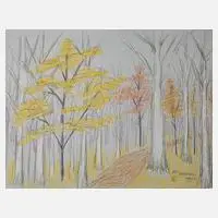 Fritz Tröger, "Herbstwald", 1975