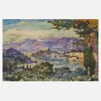 Prof. Hans Unger, In Dalmatien, Aquarell und Deckfarben