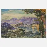Prof. Hans Unger, In Dalmatien, Aquarell und Deckfarben