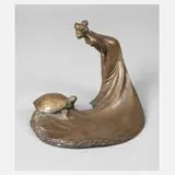 Joseph M. Kratina, figürliches Schreibzeug, 1903, Bronze