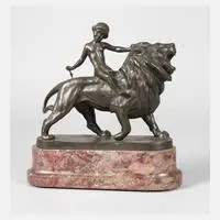 Max Valentin, Armor auf Löwe, Bronze